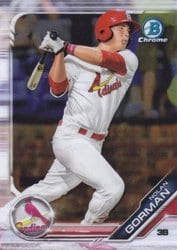 2019 Bowman Chrome Prospects Nolan Gorman #BCP-60 card