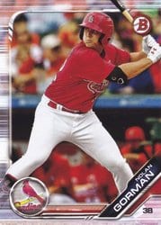 2019 Bowman Draft Base Set Nolan Gorman #BD-42 card