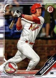 2019 Bowman Prospects Nolan Gorman #BP-60 card