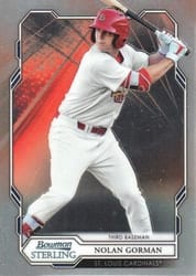2019 Bowman Sterling Base Set Nolan Gorman #BPR-33 card
