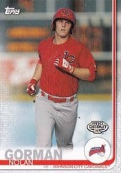 2019 Topps Pro Debut Base Set Nolan Gorman #191 card