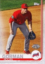 2019 Topps Pro Debut Base Set Nolan Gorman #191b card