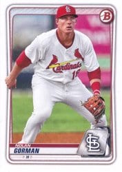 2020 Bowman Draft Base Set Nolan Gorman #BD-194 card