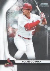 2020 Bowman Sterling Base Set Nolan Gorman #BPR-32 card