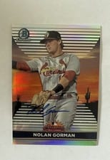 2022 Bowman Chrome 2021 AFL Fall Stars Nolan Gorman Autograph #AFLS-2 card