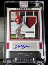 2022 Panini Three and Two Prospect Jersey Autographs Nolan Gorman #PJA-NG card