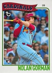 2023 Topps Brooklyn Collection Base Set Nolan Gorman #16 card
