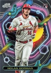 2023 Topps Cosmic Chrome Base Set Nolan Gorman #16 card