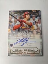 2023 Topps Definitive Collection Defining Images Autographs Nolan Gorman #DIA-NG card