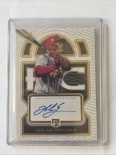 2023 Topps Definitive Collection Rookie Autographs Nolan Gorman #DRA-NG1 card