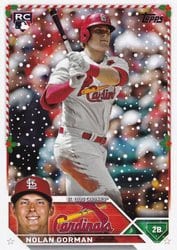 2023 Topps Holiday Base Set Nolan Gorman #H18 card