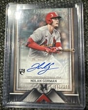 2023 Topps Museum Collection Archival Autographs Nolan Gorman #AA-NG card
