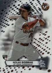 2023 Topps Pristine Base Set Nolan Gorman #31 card
