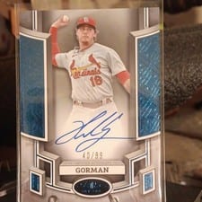2024 Topps Tier One Break Out Autographs Nolan Gorman #BOA-NG card