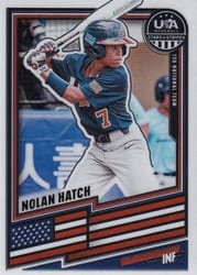 2026 Panini Stars & Stripes Prizm Base Set Nolan Hatch #115 card