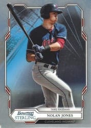 2019 Bowman Sterling Base Set Nolan Jones #BPR-2 card