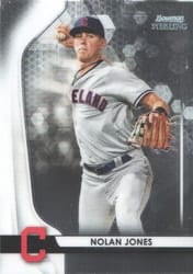 2020 Bowman Sterling Base Set Nolan Jones #BPR-6 card