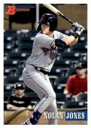 2021 Bowman Heritage Base Set Nolan Jones #108 card
