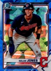 2021 Bowman Sapphire Edition Base Set Nolan Jones #BCP-35 card