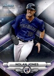 2023 Bowman Sterling Base Set Nolan Jones #BSR-4 card