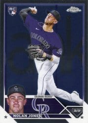 2023 Topps Chrome Base Set Nolan Jones #43 card
