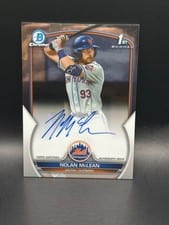 2023 Bowman Draft Chrome Prospect Autographs Nolan McLean #CDA-NM card