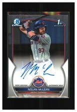 2023 Bowman Draft Chrome Prospect Autographs Nolan McLean #CDA-NM card