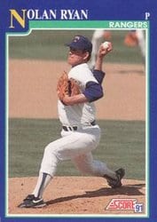1991 Score Base Set Nolan Ryan #4 card