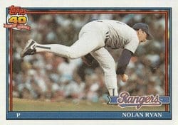 1991 Topps Base Set Nolan Ryan #1 card