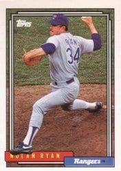 1992 Topps Base Set Nolan Ryan #1 card