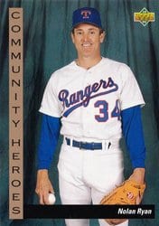 1993 Upper Deck Base Set Nolan Ryan #37 card