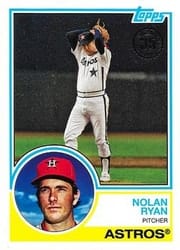 2018 Topps 1983 Topps Baseball 35th Anniversary Nolan Ryan #83-18 card