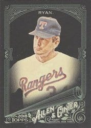 2018 Topps Allen & Ginter X Base Set Nolan Ryan #124 card