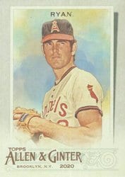 2020 Topps Allen & Ginter Base Set Nolan Ryan #139 card