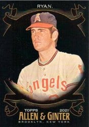 2021 Topps Allen & Ginter X Base Set Nolan Ryan #40 card