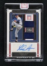 2022 Panini Three and Two Hall of Fame Signature Swatches Nolan Ryan #HOFS-NR card