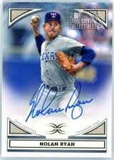 2022 Topps Definitive Collection Images Autographs Nolan Ryan #DIA-NR card
