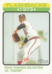 2022 Topps Heritage Baseball Flashbacks Nolan Ryan #BF-11 card