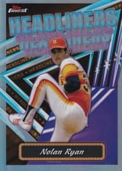 2023 Finest Headliners Nolan Ryan #FH-11 card