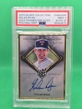 2024 Topps Gilded Collection Gold Frame Hall of Famers Autographs Nolan Ryan #HAFA-NR card