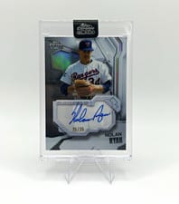 2026 Topps Chrome Black Ivory Autographs Nolan Ryan #IVA-NR card