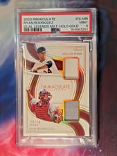 2023 Panini Immaculate Collection Legends Dual Materials Nolan Ryan / Ivan Rodriguez #DLM-IR card