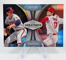 2019 Topps Chrome Greatness Returns Nolan Ryan, Shohei Ohtani #GRE-3 card