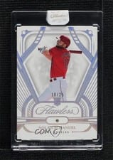 2024 Panini Flawless Draft Patch Autographs (Horizontal) Nolan Schanuel #DPH-NS card