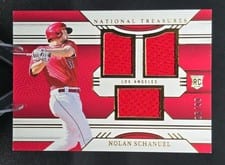 2024 Panini National Treasures Game Gear Swatches Trio Nolan Schanuel #24 card