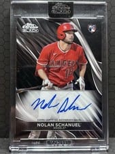 2024 Topps Chrome Black Autographs Nolan Schanuel #CBA-NS card