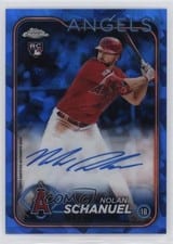 2024 Topps Chrome Update Sapphire Edition Autographs Nolan Schanuel #USA-NS card