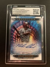 2024 Topps Inception Charged Particles Autographs Nolan Schanuel #CPA-NS card