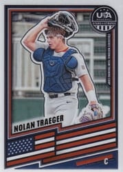2026 Panini Stars & Stripes Prizm Base Set Nolan Traeger #128 card