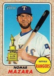 2017 Topps Heritage Base Set Nomar Mazara #483 card